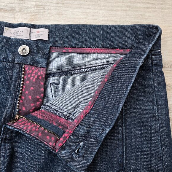 NWT Old Navy The Diva Lowest Rise Skinny Jeans Women's Embroidered Pockets 12 - Picture 5 of 9